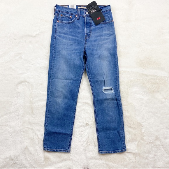 Levis Premium Wedgie Straight Fit Jeans Jive Tone - Picture 3 of 8